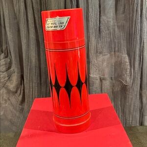 Red and Black Vintage Thermos
